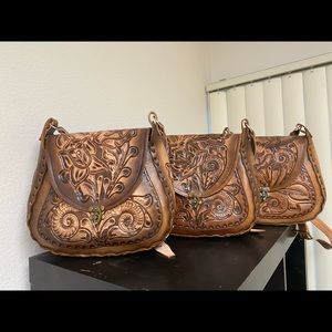 Handmade, Real Leather Crossbody Bag(1/3)